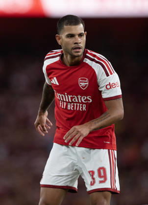 Arsenal FC v Como Calcio - Pre-Season Friendly LONDON, ENGLAND - AUGUST 12: Bruno Guimaraes of Arsenal during the pre-season friendly match between Arsenal FC and Como Calcio at Emirates Stadium on August 12, 2026 in London, United Kingdom. London Emirates Stadium England United Kingdom Copyright: xVisionhausx 776527795