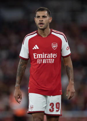 Arsenal FC v Como Calcio - Pre-Season Friendly LONDON, ENGLAND - AUGUST 12: Bruno Guimaraes of Arsenal during the pre-season friendly match between Arsenal FC and Como Calcio at Emirates Stadium on August 12, 2026 in London, United Kingdom. London Emirates Stadium England United Kingdom Copyright: xVisionhausx 776527795