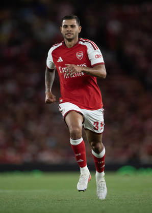 Arsenal FC v Como Calcio - Pre-Season Friendly LONDON, ENGLAND - AUGUST 12: Bruno Guimaraes of Arsenal during the pre-season friendly match between Arsenal FC and Como Calcio at Emirates Stadium on August 12, 2026 in London, United Kingdom. London Emirates Stadium England United Kingdom Copyright: xVisionhausx 776527795