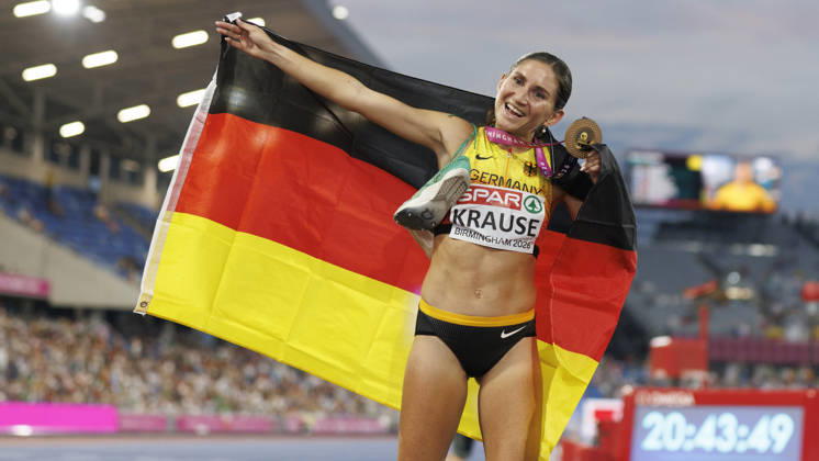 Athletics, European Championships in Birmingham, Women’s 3000m Hurdles, European Champion Gesa Felicitas Krause