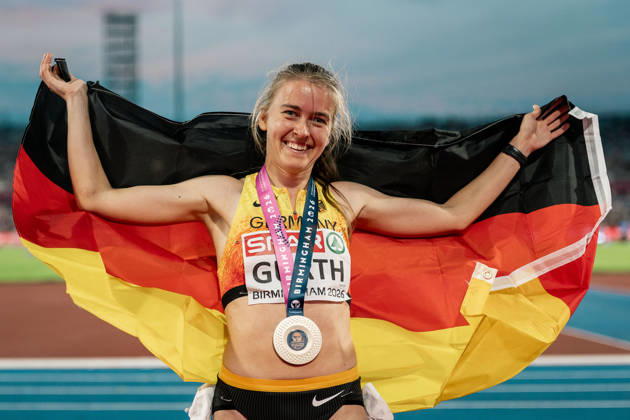 Athletics, European Championships in Birmingham, Women’s 3,000m Steeplechase, Olivia Gürth wins bronze