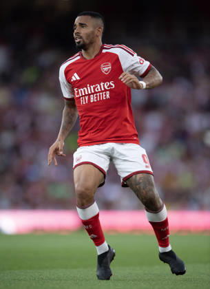 Arsenal FC v Como Calcio - Pre-Season Friendly LONDON, ENGLAND - AUGUST 12: Gabriel Jesus of Arsenal during the pre-season friendly match between Arsenal FC and Como Calcio at Emirates Stadium on August 12, 2026 in London, United Kingdom. London Emirates Stadium England United Kingdom Copyright: xVisionhausx 776527795