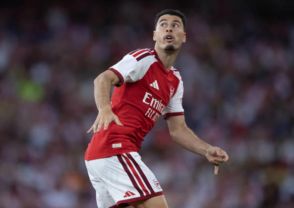 Arsenal FC v Como Calcio - Pre-Season Friendly LONDON, ENGLAND - AUGUST 12: Gabriel Martinelli of Arsenal during the pre-season friendly match between Arsenal FC and Como Calcio at Emirates Stadium on August 12, 2026 in London, United Kingdom. London Emirates Stadium England United Kingdom Copyright: xVisionhausx 776527795