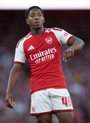 Arsenal FC v Como Calcio - Pre-Season Friendly LONDON, ENGLAND - AUGUST 12: Myles Lewis-Skelly of Arsenal during the pre-season friendly match between Arsenal FC and Como Calcio at Emirates Stadium on August 12, 2026 in London, United Kingdom. London Emirates Stadium England United Kingdom Copyright: xVisionhausx 776527795