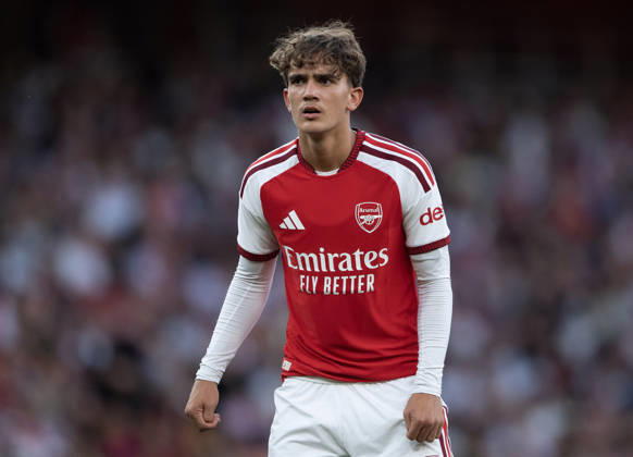 Arsenal FC v Como Calcio - Pre-Season Friendly LONDON, ENGLAND - AUGUST 12: Max Dowman of Arsenal during the pre-season friendly match between Arsenal FC and Como Calcio at Emirates Stadium on August 12, 2026 in London, United Kingdom. London Emirates Stadium England United Kingdom Copyright: xVisionhausx 776527795