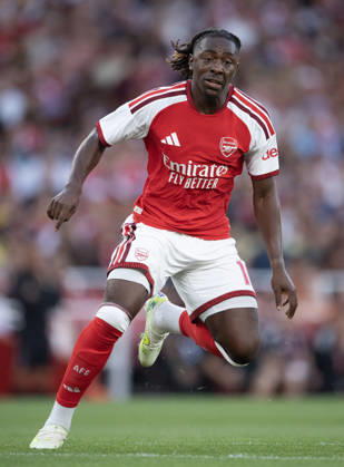 Arsenal FC v Como Calcio - Pre-Season Friendly LONDON, ENGLAND - AUGUST 12: Eberechi Eze of Arsenal during the pre-season friendly match between Arsenal FC and Como Calcio at Emirates Stadium on August 12, 2026 in London, United Kingdom. London Emirates Stadium England United Kingdom Copyright: xVisionhausx 776527795