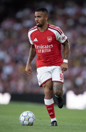 Arsenal FC v Como Calcio - Pre-Season Friendly LONDON, ENGLAND - AUGUST 12: Gabriel Jesus of Arsenal during the pre-season friendly match between Arsenal FC and Como Calcio at Emirates Stadium on August 12, 2026 in London, United Kingdom. London Emirates Stadium England United Kingdom Copyright: xVisionhausx 776527795
