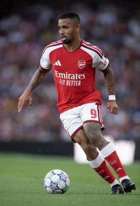 Arsenal FC v Como Calcio - Pre-Season Friendly LONDON, ENGLAND - AUGUST 12: Gabriel Jesus of Arsenal during the pre-season friendly match between Arsenal FC and Como Calcio at Emirates Stadium on August 12, 2026 in London, United Kingdom. London Emirates Stadium England United Kingdom Copyright: xVisionhausx 776527795