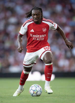 Arsenal FC v Como Calcio - Pre-Season Friendly LONDON, ENGLAND - AUGUST 12: Eberechi Eze of Arsenal during the pre-season friendly match between Arsenal FC and Como Calcio at Emirates Stadium on August 12, 2026 in London, United Kingdom. London Emirates Stadium England United Kingdom Copyright: xVisionhausx 776527795