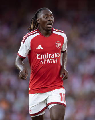 Arsenal FC v Como Calcio - Pre-Season Friendly LONDON, ENGLAND - AUGUST 12: Eberechi Eze of Arsenal during the pre-season friendly match between Arsenal FC and Como Calcio at Emirates Stadium on August 12, 2026 in London, United Kingdom. London Emirates Stadium England United Kingdom Copyright: xVisionhausx 776527795