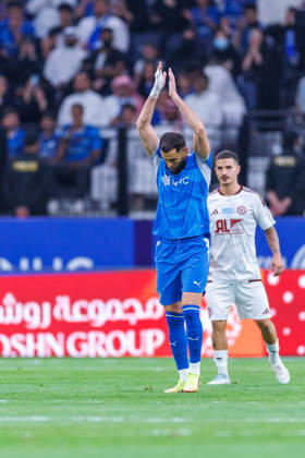Al Hilal v Al Faisaly: Saudi Pro League RIYADH, SAUDI ARABIA - AUGUST 14: Karim Benzema of team Al Hilal FC celebrates scoring their first goal during the Saudi Pro League game between Al Hilal and Al Faisaly at Kingdom Arena on August 14, 2026 in Riyadh, Saudi Arabia. (Photo by Abdullah Ahmed IMAGO) Riyadh Kingdom Arena Saudi Arabia Copyright: xAbdullahxAhmedx