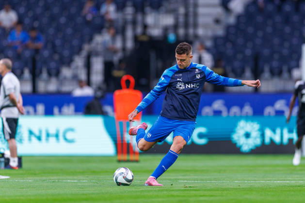 Al Hilal v Al Faisaly: Saudi Pro League RIYADH, SAUDI ARABIA - AUGUST 14: Sergej Milinkovic-Savic of team Al Hilal FC warms up during the Saudi Pro League game between Al Hilal and Al Faisaly at Kingdom Arena on August 14, 2026 in Riyadh, Saudi Arabia. (Photo by Abdullah Ahmed IMAGO) Riyadh Kingdom Arena Saudi Arabia Copyright: xAbdullahxAhmedx