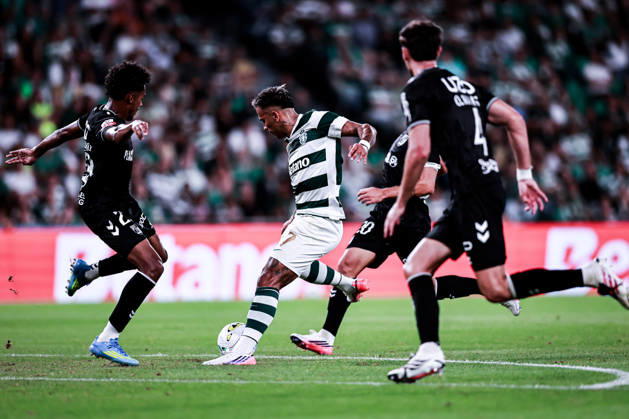 August 14, 2026, Lisboa, Lisboa, Portugal: Rodrigo Zalazar of Sporting CP shoots the ball in during the primeira liga Portugal Betclic match between Sporting CP and Vitoria at Estadio Jose Alvalade in Lisboa on August 14, 2026 Lisboa Portugal - ZUMAg283 20260814_zsp_g283_023 Copyright: xJoaoxGregoriox