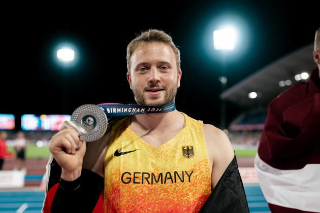Athletics, European Championships in Birmingham, Men, Javelin, Nick Thumm wins silver