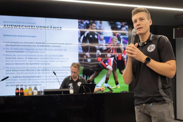 Fußball, Medienschulung der DFB Schiri GmbH in Frankfurt am Main