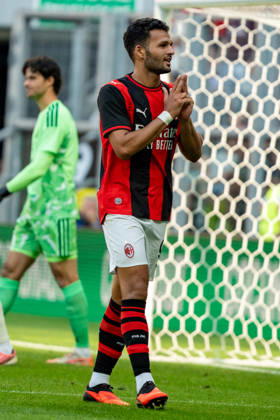 Goncalo Ramos celebrating after scoring goal seen during the Friendly match Supermecz 2026 between AC Milan and Manchester United, ManU ManU ManU (Kazimierz Koper Ball Raw Images) Wroclaw Tarczynski Arena Poland Copyright: xKazimierzxKoperx KAZ_MILvMUN-163