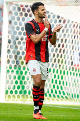 Goncalo Ramos celebrating after scoring goal seen during the Friendly match Supermecz 2026 between AC Milan and Manchester United, ManU ManU ManU (Kazimierz Koper Ball Raw Images) Wroclaw Tarczynski Arena Poland Copyright: xKazimierzxKoperx KAZ_MILvMUN-165