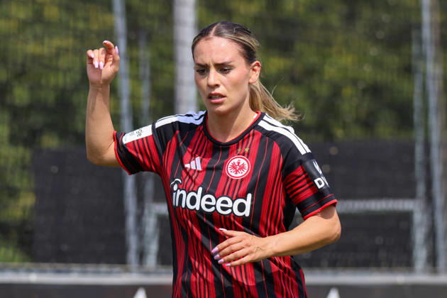 Herzogenaurach, Germany, August 16, 2026: Friendly match between Olympique Lyon Women and Eintracht Frankfurt Women. Pictured: Ereleta Memeti (SGE) Copyright: HMBxMedia MadeleinexFantini