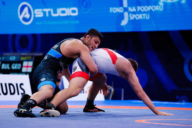 U20 World Championships, 86 kg Freestyle: Abolfazl Mehdi Shamsipour Hajivand (IRI) defeated Nikolai Tarassov (EST) Copyright: xKostadinxAndonovx