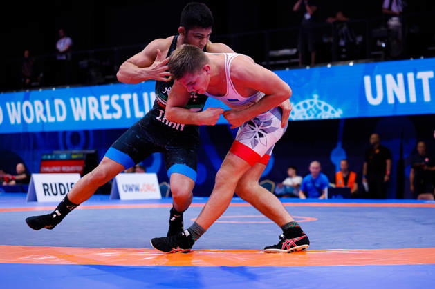 U20 World Championships, 86 kg Freestyle: Abolfazl Mehdi Shamsipour Hajivand (IRI) defeated Nikolai Tarassov (EST) Copyright: xKostadinxAndonovx