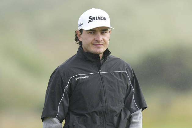BALMEDIE, SCOTLAND - AUG 21: Maximilian Steinlechner (AUT) walks down the second fairway during Round 2 at the 2026 Nexo Championship at the Trump International Golf Links, Balmedie on August 21, 2026 in Aberdeenshire, Scotland The 2026 Nexo Championship