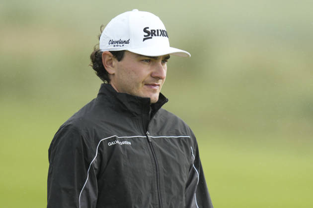 BALMEDIE, SCOTLAND - AUG 21: Maximilian Steinlechner (AUT) walks down the second fairway during Round 2 at the 2026 Nexo Championship at the Trump International Golf Links, Balmedie on August 21, 2026 in Aberdeenshire, Scotland The 2026 Nexo Championship