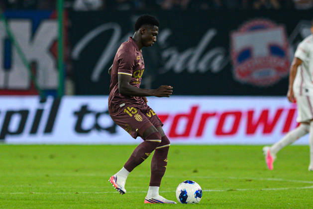 Lamine Camara seen during UEFA Conference League 2026 27 4th qualifying round 1st leg match between teams of Gornik Zabrze and AS Monaco in Zabrze, Poland (Tomasz Karczewski Ball Raw Images) Zabrze Arena Zabrze Poland Copyright: xTomaszxKarczewskix tomaszkarczewski_gornik_monaco_2627_TK1_6651