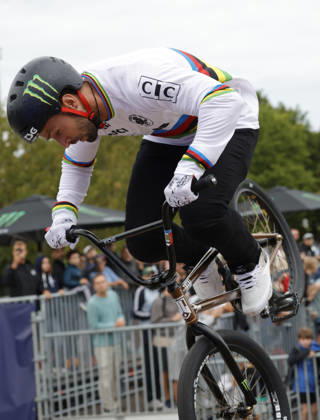 August 21, 2026: Men s Qualifying Round at the BMX Freestyle Park European Championships in Darmstadt s Bürgerpark, hosted by VC Darmstadt, August 21–23, 2026. Here, Anthony Jeanjean (FRA), the reigning 2025 world champion in the course, competes in the qualifying round in Darmstadt, Hesse, Germany.