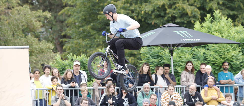 August 21, 2026 Men s Qualifying Round at the BMX Freestyle Park European Championships in Darmstadt s Bürgerpark, hosted by VC Darmstadt, August 21–23, 2026. Pictured here: Lars Kindermann (GER) during the competition in Darmstadt, Hesse, Germany