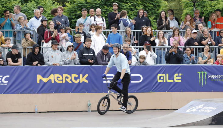 August 21, 2026 Men s Qualifying Round at the BMX Freestyle Park European Championships in Darmstadt s Bürgerpark, hosted by VC Darmstadt, August 21–23, 2026. Here: Irek Rizaev (AIN) during the competition in Darmstadt, Hesse, Germany