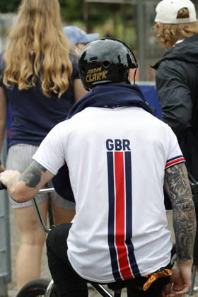 August 21, 2026 Men s Qualifying Round at the BMX Freestyle Park European Championships in Darmstadt s Bürgerpark, hosted by VC Darmstadt, August 21–23, 2026. Here is Jordan Clark (GBR) after the competition in Darmstadt, Hesse, Germany.
