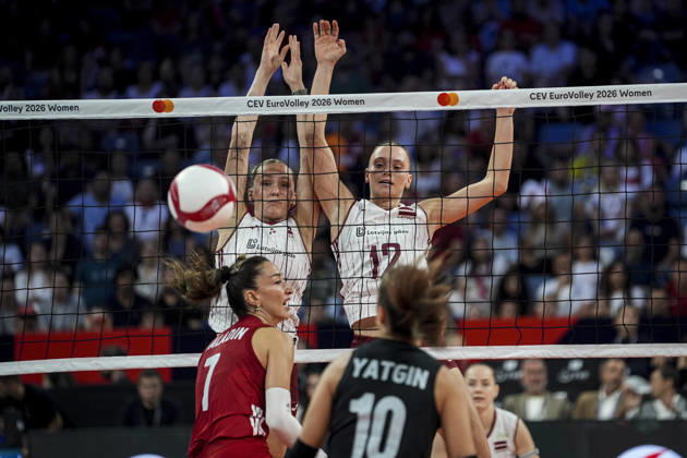 Volleyball, Frauen, EM, Türkei - Lettland