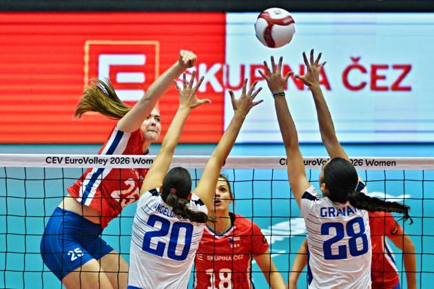 Volleyball, Frauen, EM, Tschechien - Griechenland