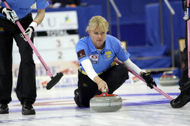 Curling, European Championships, Womens Division: Anette Norberg, Sweden; Fuessen, Germany