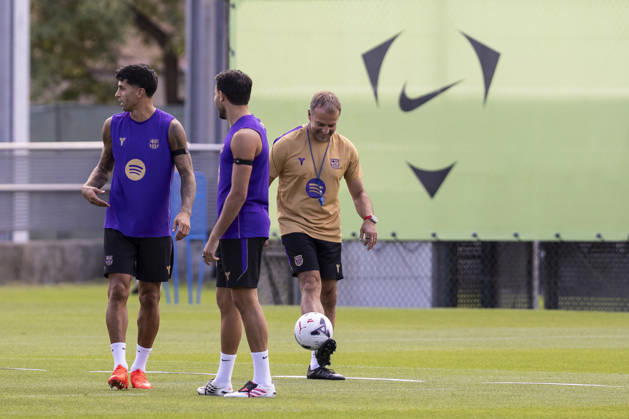 August 22, 2026, Sant Joan Despi, Barcelona, Spain: Hansi Flick, head coach during the training day of FC Barcelona, Barca ahead the Spanish League, Laliga EA Sports, football match against Elche CF at Ciudad Esportiva Joan Gamper on August 22, 2026 in Sant Joan Despi, Barcelona, Spain. FC Barcelona Training And press conference, PK, Pressekonferenz - LaLiga EA Sports - ZUMAa181 20260822_zaa_a181_015 Copyright: xJavierxBorregox