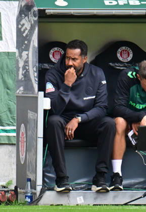 August 22, 2026, GER Soccer, Men, DFB Cup, 1st Round, 2026–2027 Season, Hamburg, Lüneburger SK vs. Werder Bremen, Coach Daniel Thioune, Werder, DFB, DFL regulations prohibit any use of photographs as image sequences and or quasi-video, Hamburg Millerntorstadion, Hamburg, Germany Copyright: xnordphotoxGmbH xWitkex