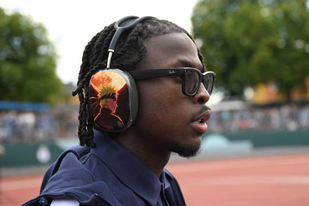 August 22, 2026, xjhx, Soccer DFB Cup 1st Round, Eintracht Trier vs. RB Leipzig – Pre-game field inspection: Johan Bakayoko, RB Leipzig, Trier