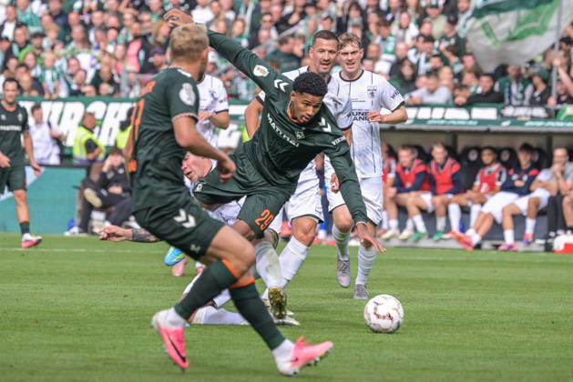 Salim Musah, SV Werder Bremen 29 vs. All, Lüneburger SK Hansa SV Werder Bremen, Soccer, DFB Cup, DFB, August 22, 2026. DFB regulations prohibit any use of photographs as image sequences and or quasi-video. Hamburg, Hamburg, Germany Copyright: xkolbert-press BurghardxSchreyerx