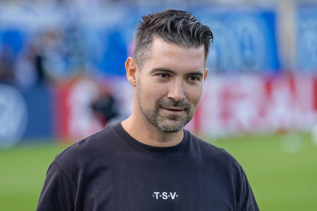 Alper Kayabunar, Head Coach, TSV 1860 Munich, Portrait, GER, TSV 1860 Munich vs. Holstein Kiel, Soccer, DFB Cup, 1st Round, 2026–2027 Season, August 22, 2026 DFL and DFB regulations prohibit any use of photographs as image sequences and or quasi-video. Photo: HMB Media, Heike Feiner Copyright: HMBxMedia HeikexFeiner