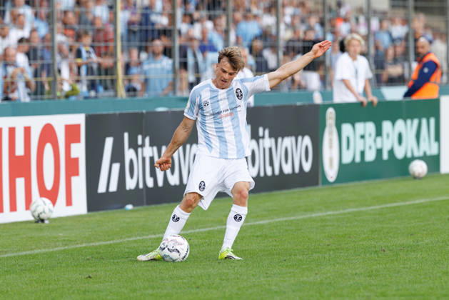 Julian Bell 2, TSV 1860 Munich in the match between TSV 1860 Munich and Holstein Kiel, Soccer, Men s, DFB Cup, 2026–2027, First Round on August 22, 2026, in Munich, Städtisches Stadion an der Grünwalder Straße, Bavaria, Germany