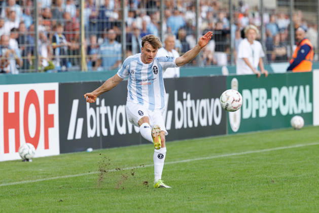 Julian Bell 2, TSV 1860 Munich in the match between TSV 1860 Munich and Holstein Kiel, Soccer, Men s, DFB Cup, 2026–2027, First Round on August 22, 2026, in Munich, Städtisches Stadion an der Grünwalder Straße, Bavaria, Germany