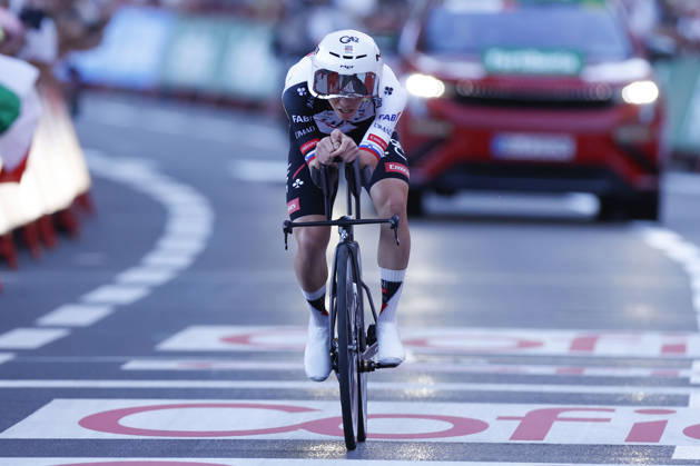 Slovene rider Tadej Pogacar (UAE Emirates) in action on his way to win Tour of Spain s first stage, a 9.4 kilometers time trial in Monaco, 22 August 2026. First stage. Time trial in Monaco (9.4 km) !ACHTUNG: NUR REDAKTIONELLE NUTZUNG! Copyright: xJavierxLizónx GRAF3296 0864615143st