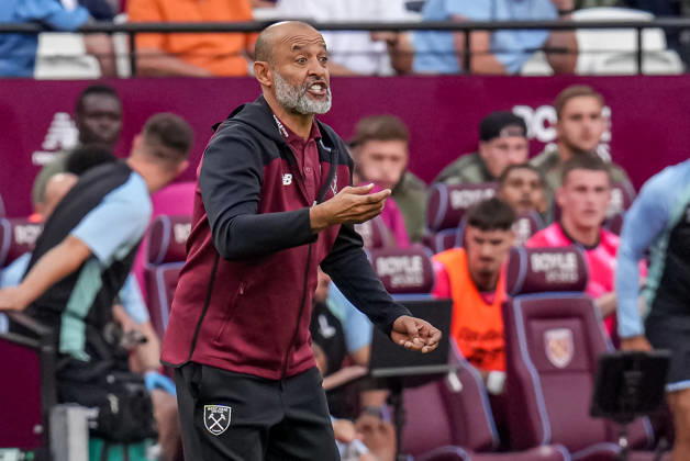 Nuno Espirito Santo (Manager) of West Ham United during the Sky Bet Championship match between West Ham United and Charlton Athletic at the Olympic Park, London, England on 22 August 2026. Copyright: xDavidxHornx PMI-7321-0069