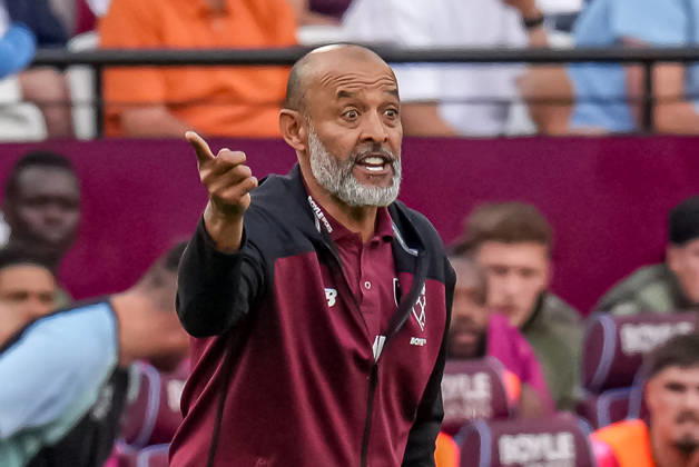 Nuno Espirito Santo (Manager) of West Ham United during the Sky Bet Championship match between West Ham United and Charlton Athletic at the Olympic Park, London, England on 22 August 2026. Copyright: xDavidxHornx PMI-7321-0070