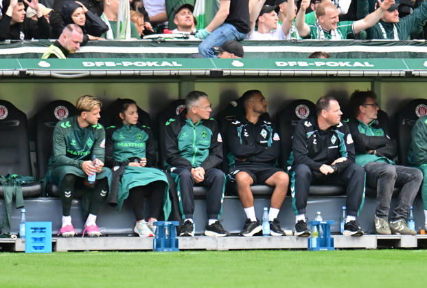 August 22, 2026, German Soccer, Men, DFB Cup, First Round, 2026–2027 Season, Hamburg, Lüneburger SK vs. Werder Bremen; Niclas Füllkrug (Werder) on the bench after being substituted; DFB and DFL regulations prohibit any use of photographs as image sequences and or quasi-video; Hamburg Millerntorstadion, Hamburg, Germany Copyright: xnordphotoxGmbH xWitkex