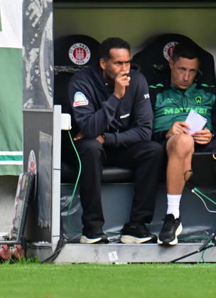 August 22, 2026, GER Soccer, Men, DFB Cup, 1st Round, 2026–2027 Season, Hamburg, Lüneburger SK vs. Werder Bremen, Coach Daniel Thioune, Werder, DFB, DFL regulations prohibit any use of photographs as image sequences and or quasi-video, Hamburg Millerntorstadion, Hamburg, Germany Copyright: xnordphotoxGmbH xWitkex