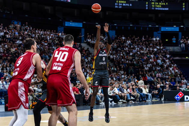 August 22, 2026, GER, 2026 Turkish Airlines Super Cup, Hamburg, Final, Germany vs. Croatia, Isaac Bonga (Germany), 0, Hamburg Barclays Arena, Hamburg, Germany