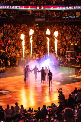 Basketball Hamburg, August 22, 2026: Turkish Airlines Supercup 2026 Final—Germany (GER) vs. Croatia (CRO)—Team Introductions