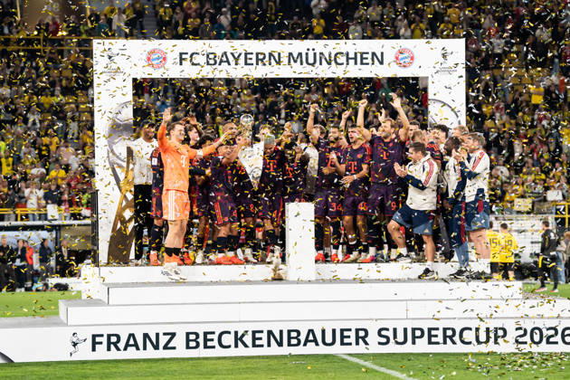 August 22, 2026, GER Germany, Soccer, 2026–2027 Season, Franz Beckenbauer Super Cup: Borussia Dortmund vs. FC Bayern Munich, Franz Beckenbauer Super Cup Winner 2026, FC Bayern Munich, Dortmund, Signal Iduna Park, North Rhine-Westphalia (NRW), Germany Copyright: xnordphotoxGmbHx xChristianxSchulzex