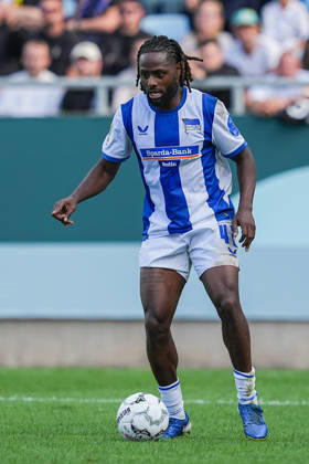 August 22, 2026, xydrx, Soccer, DFB Cup, 1 FC Saarbrücken vs. Hertha BSC, 2026–2027 season, Ludwigspark Stadium, Deyovaisio Zeefuik, Hertha BSC, 42 DFB regulations prohibit any use of photographs as image sequences and or quasi-video Copyright: HMBxMedia YannisxDreimann
